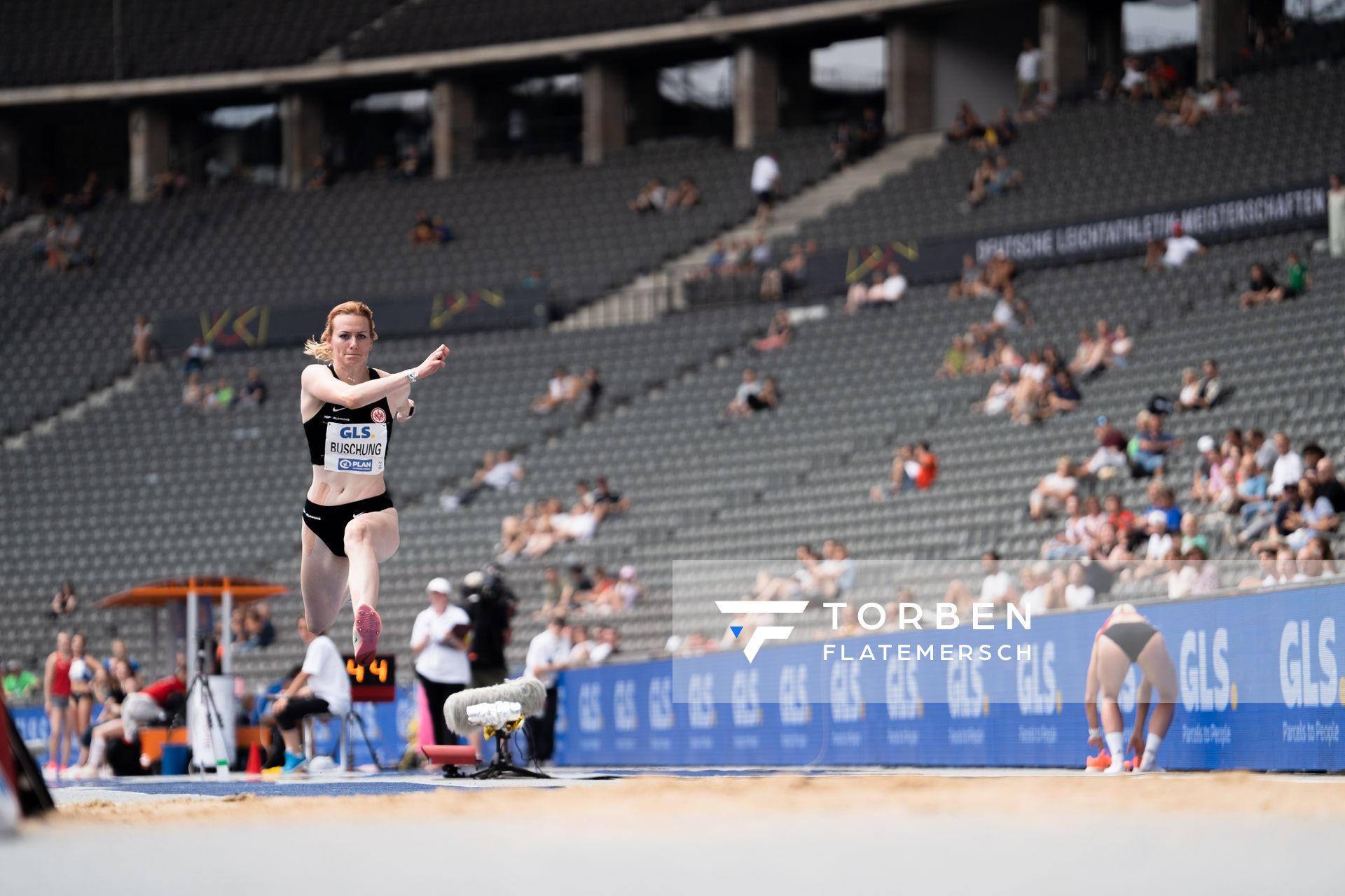 Nathalie Buschung (Eintracht Frankfurt e.V.) waehrend der deutschen Leichtathletik-Meisterschaften im Olympiastadion am 25.06.2022 in Berlin